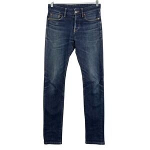 Buck Mason Maverick Slim Double Dipped Denim Jeans Pants Men's Sz 28 W 34 L Blue